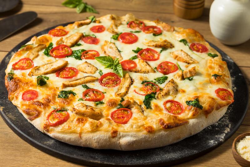 Chicken Alfredo Pizza